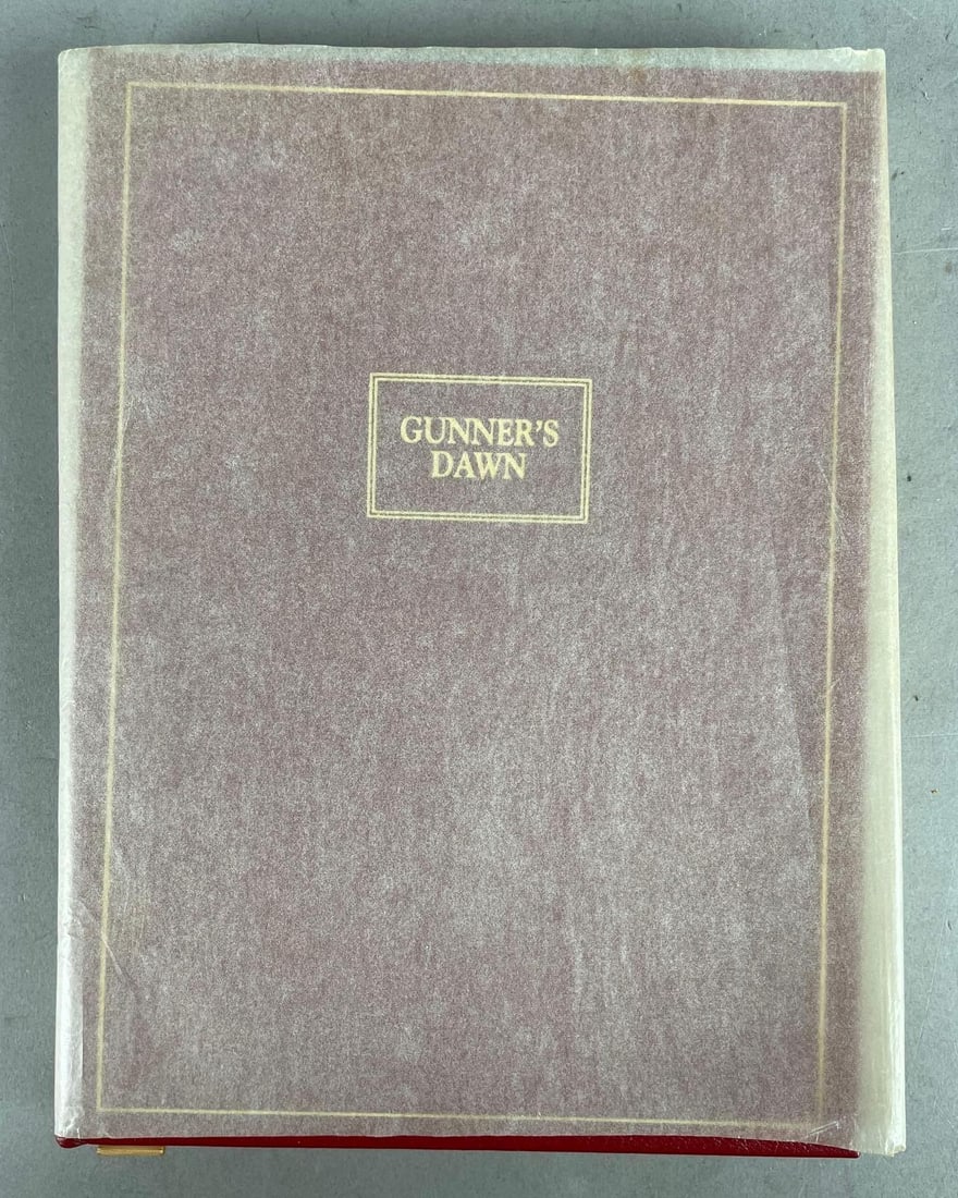 1983 Limited Edition Gunner's Dawn Leather Bound Book: Limited to 3000, measures 10 inches x 7 3/4 inches