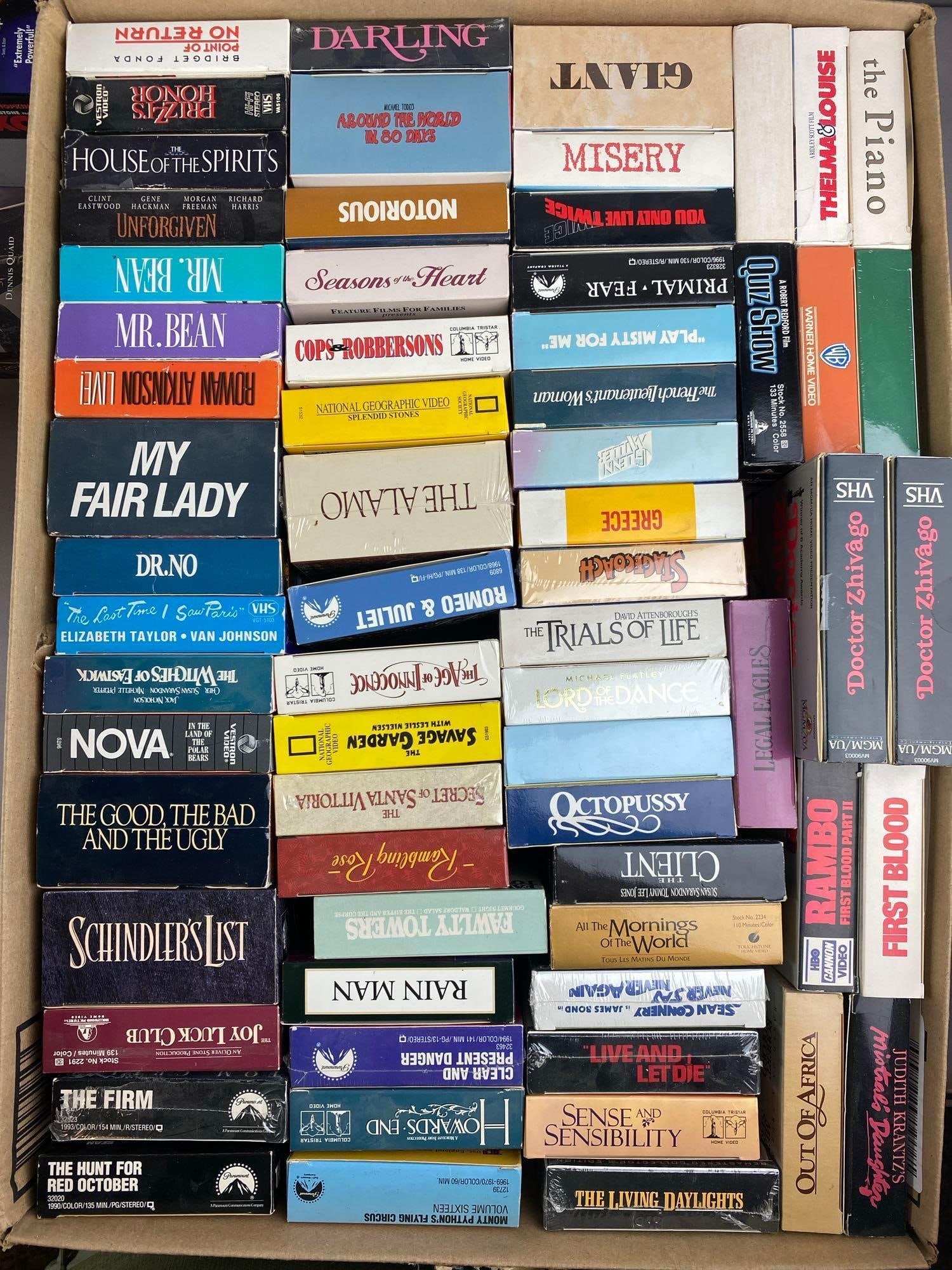 Group of Assorted VHS Tapes (1 of 3)
