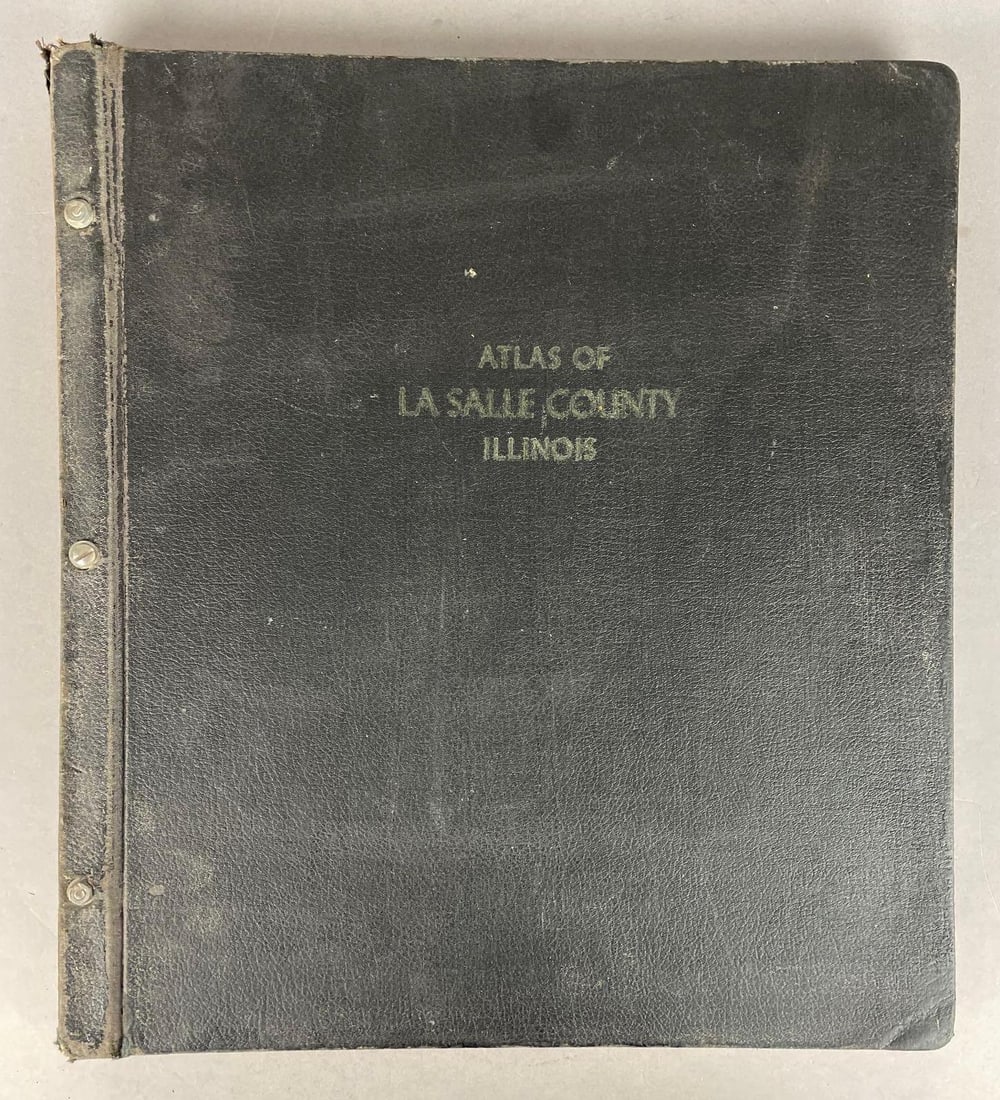 1952 Atlas of Lasalle County Illinois: General map co., measures 18 inches x 16 1/4 inches