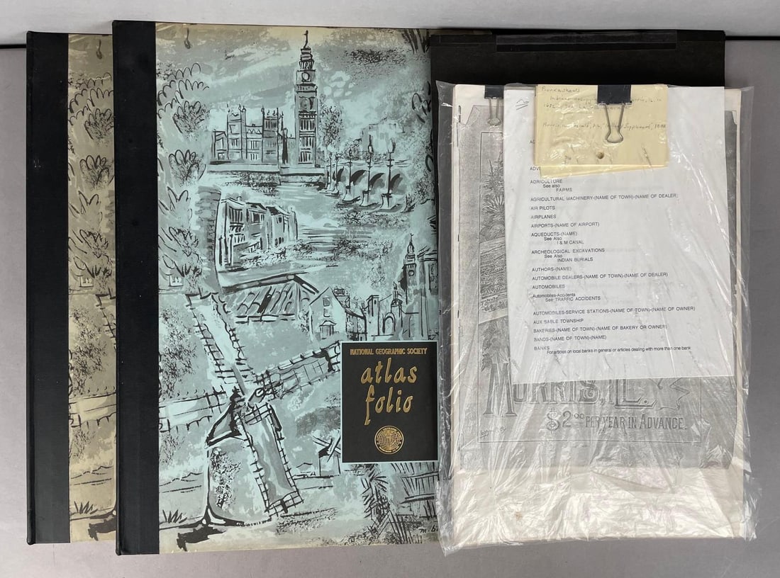 Group of 2 National Geographic Atlas Folios (1 of 4)