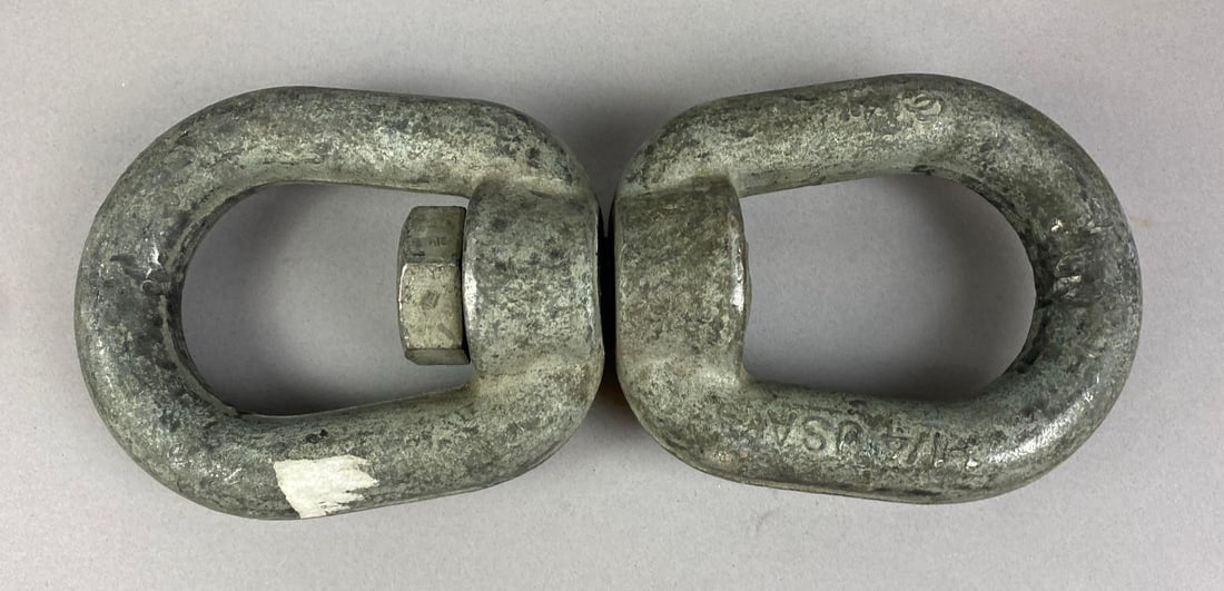 Galvanized 1-1/4? Eye and Eye Swivel Connector (1 of 2)