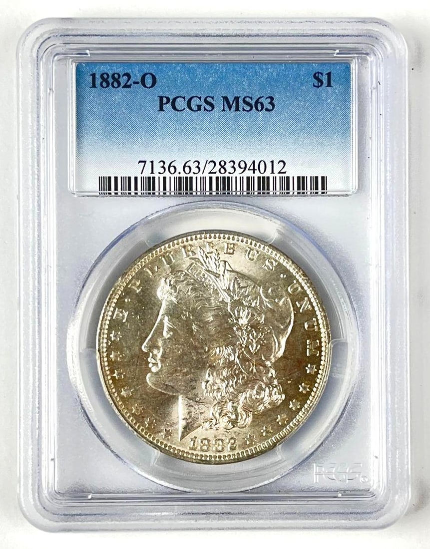 1882 O US Morgan Silver Dollar PCGS MS63 (1 of 2)
