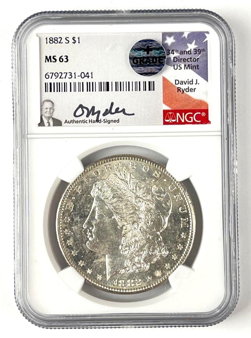 1882 S US Morgan Silver Dollar NGC MS63 (1 of 2)