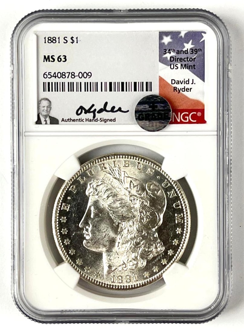 1881 S US Morgan Silver Dollar NGC MS63 (1 of 2)