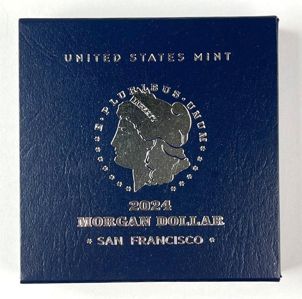 2024 S US Mint Morgan Silver Proof Dollar: Includes COA