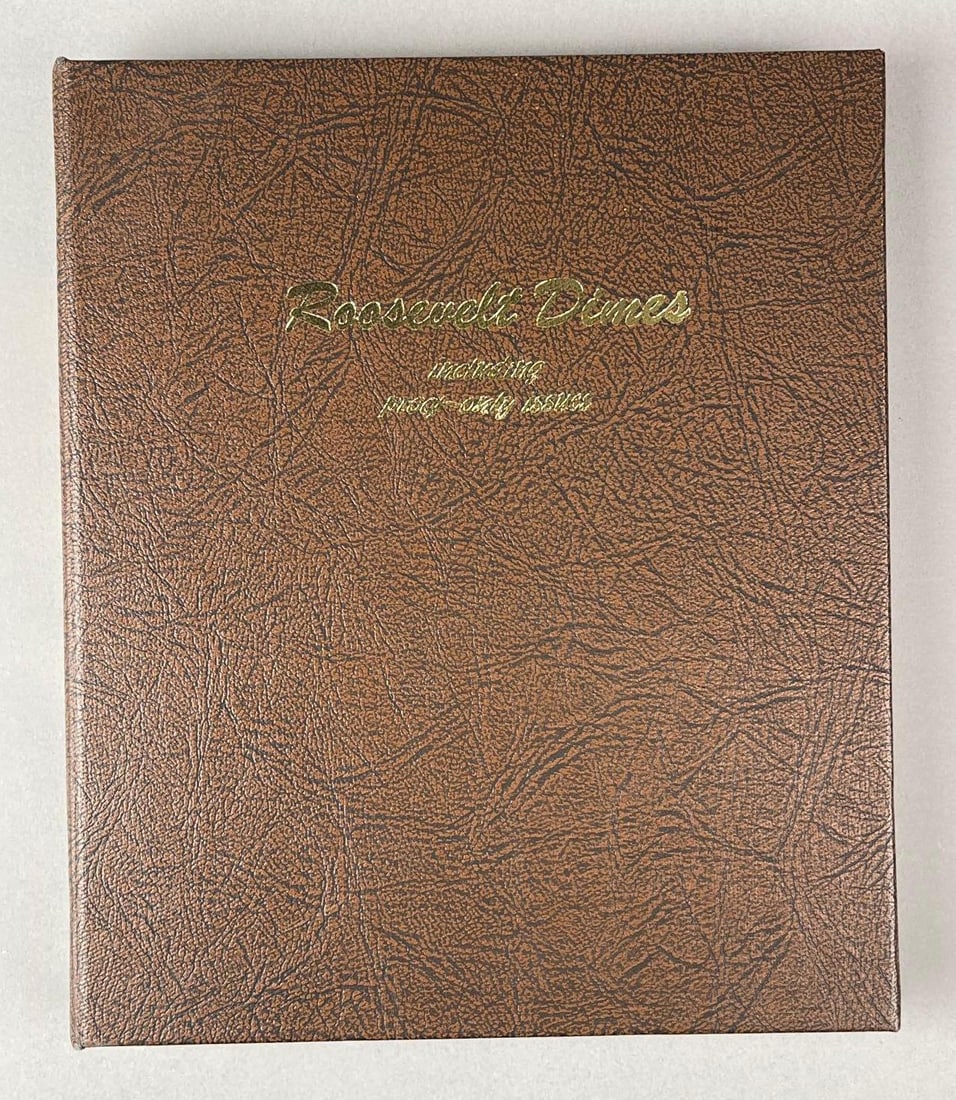 Group of 48 US Roosevelt 90% Silver Dimes in a Dansco Album (1 of 3)