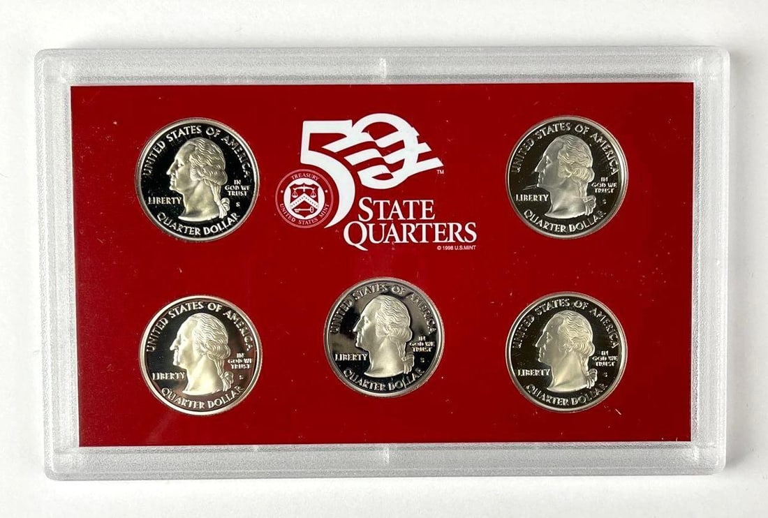 2005 US Mint 50 State Quarters Silver Proof Set - 2