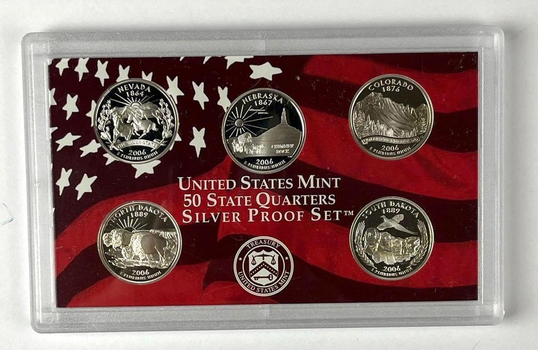 2006 US Mint 50 State Quarters Silver Proof Set: 2006 US Mint 50 State Quarters Silver Proof Set