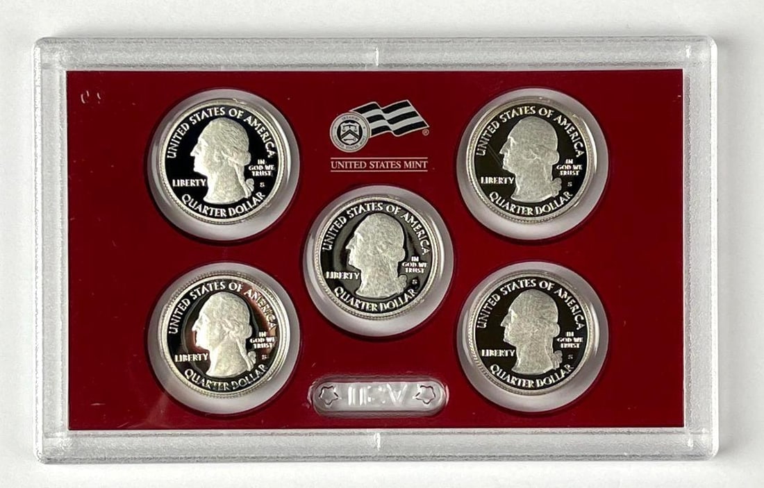 2010 US Mint 50 State Quarters Silver Proof Set - 2