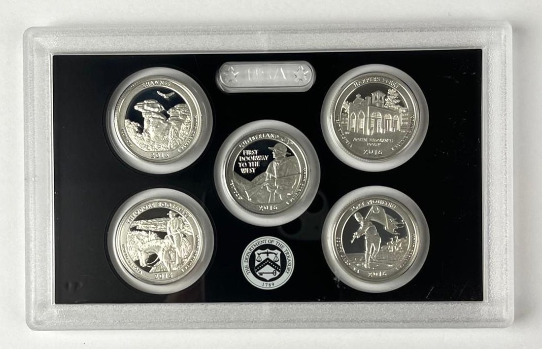 2016 US Mint ATB Quarters Silver Proof Set: 2016 US Mint ATB Quarters Silver Proof Set
