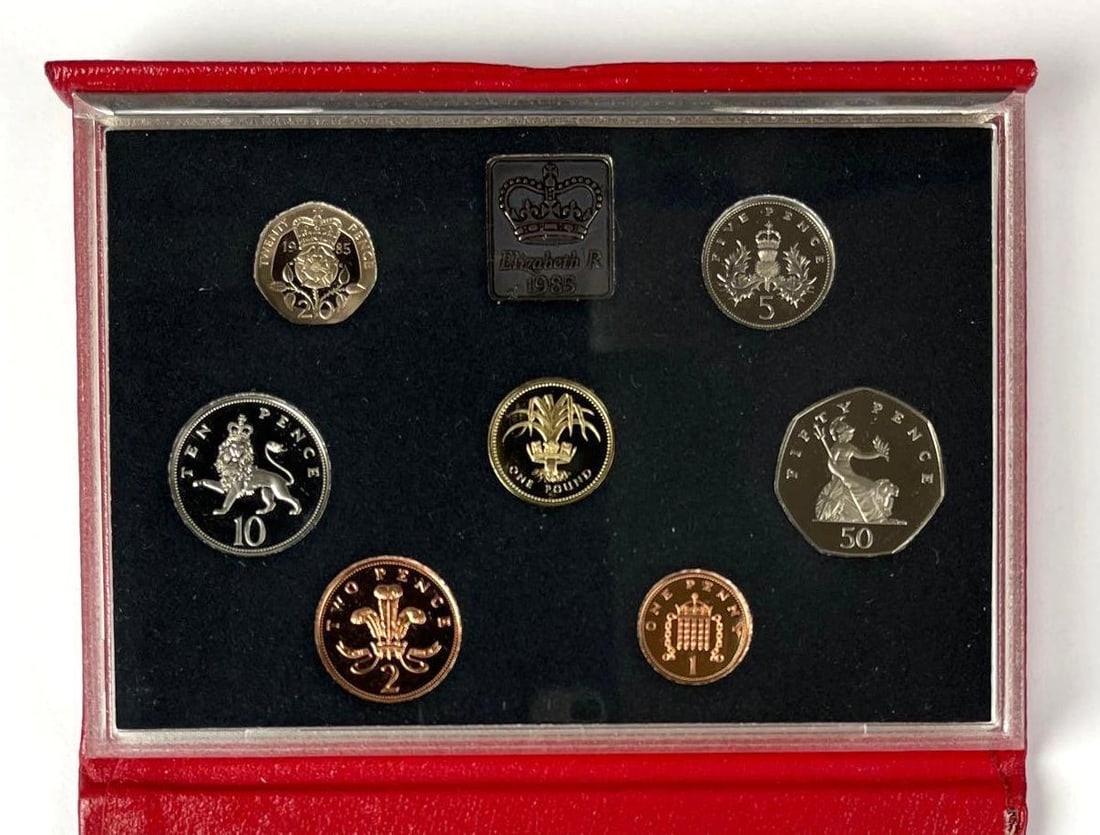 1985 Royal Mint UK Proof Coin Collection: Includes COA