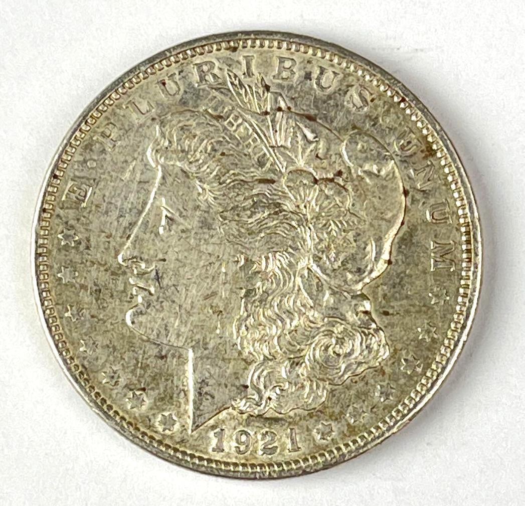 1921 D US Morgan Silver Dollar: 1921 D US Morgan Silver Dollar