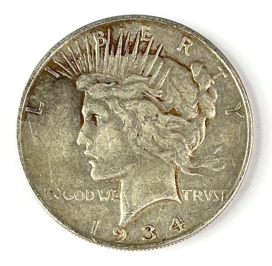 1934 D US Peace Silver Dollar: 1934 D US Peace Silver Dollar