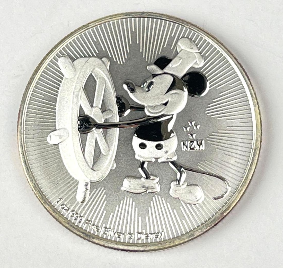 2017 NIUE $2 Disney Mickey Mouse 1 oz .999 Fine Silver Coin: 2017 NIUE $2 Disney Mickey Mouse 1 oz .999 Fine Silver Coin