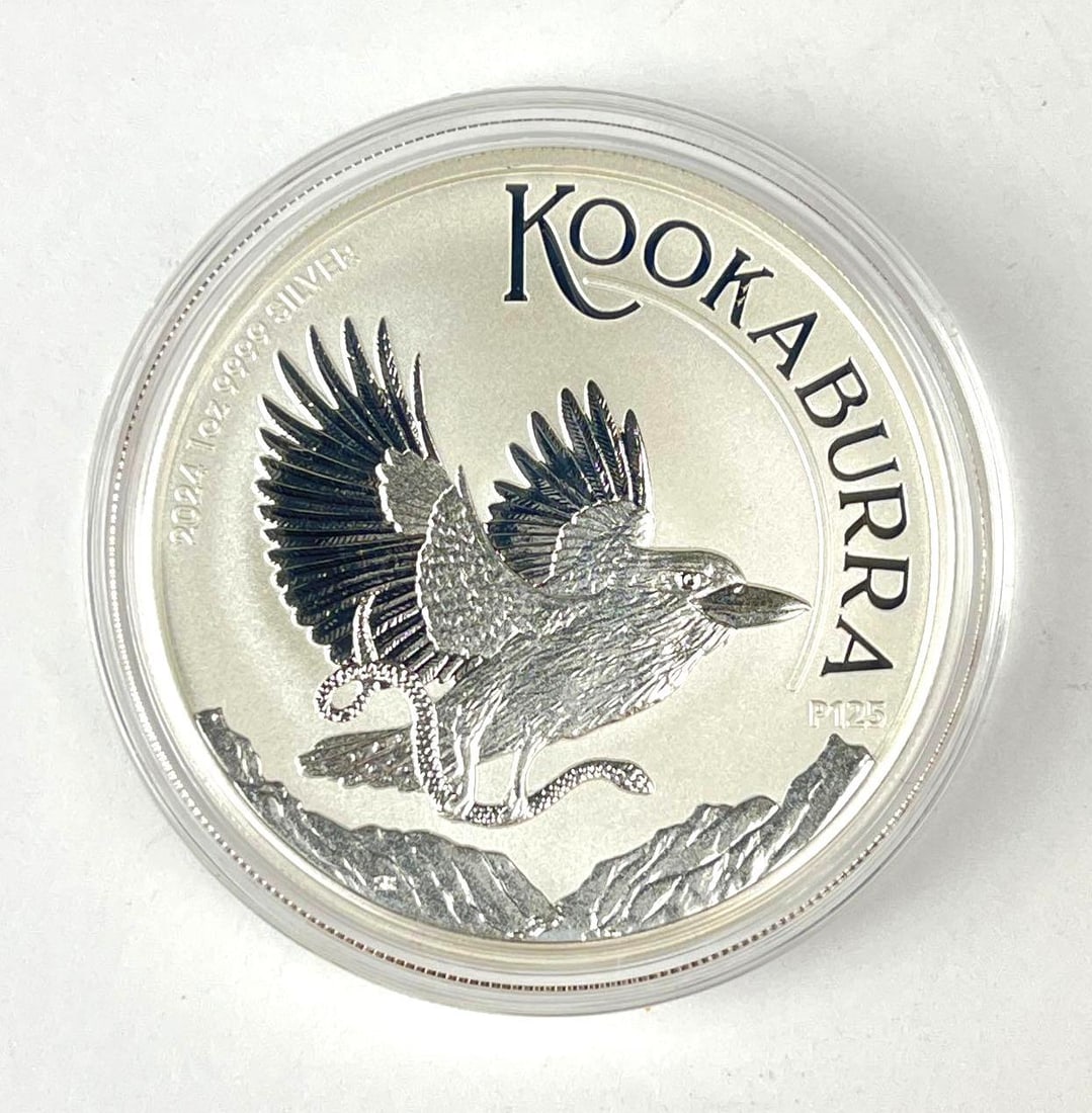 2024 P125 Australia $1 Kookaburra 1 oz 9999 Silver Coin: 2024 P125 Australia $1 Kookaburra 1 oz 9999 Silver Coin
