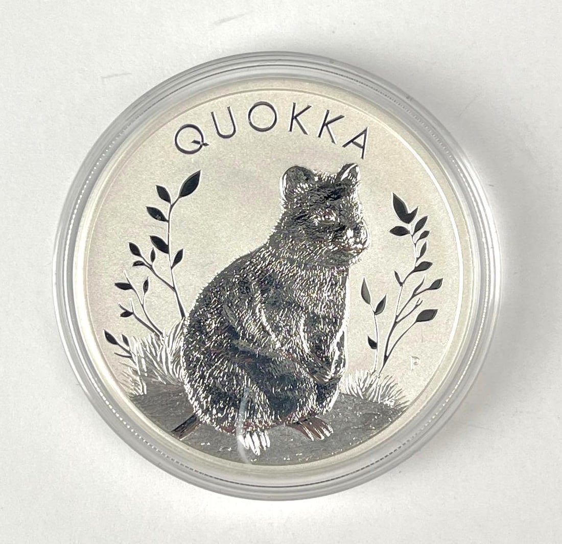 2023 P Australia $1 Quokka 1 oz 9999 Silver Coin: 2023 P Australia $1 Quokka 1 oz 9999 Silver Coin