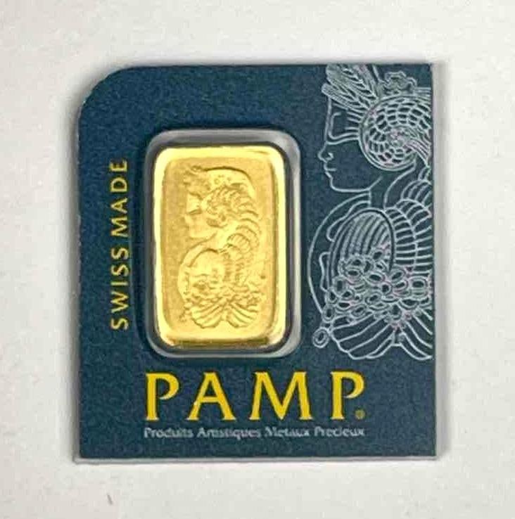 PAMP Suisse Lady Fortuna 1 Gram 999.9 Fine Gold Ingot/ Bar: PAMP Suisse Lady Fortuna 1 Gram 999.9 Fine Gold Ingot/ Ba