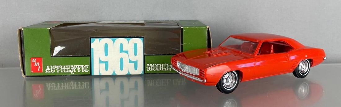 AMT 1969 Chevy Camaro SS Hardtop Dealership Promo Car: Red, w993, coaster, original packaging