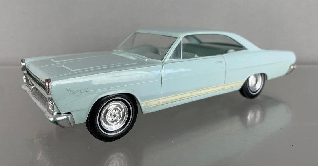1966 Mercury Cyclone Comet Hardtop Dealership Promo Car: Light blue, coaster, scuffs and scratches