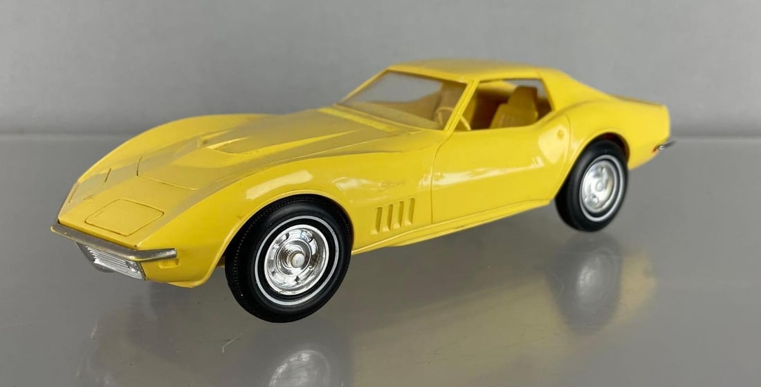 1969 Chevy Corvette Stingray Dealership Promo Car: Yellow, coaster, needs cleaning