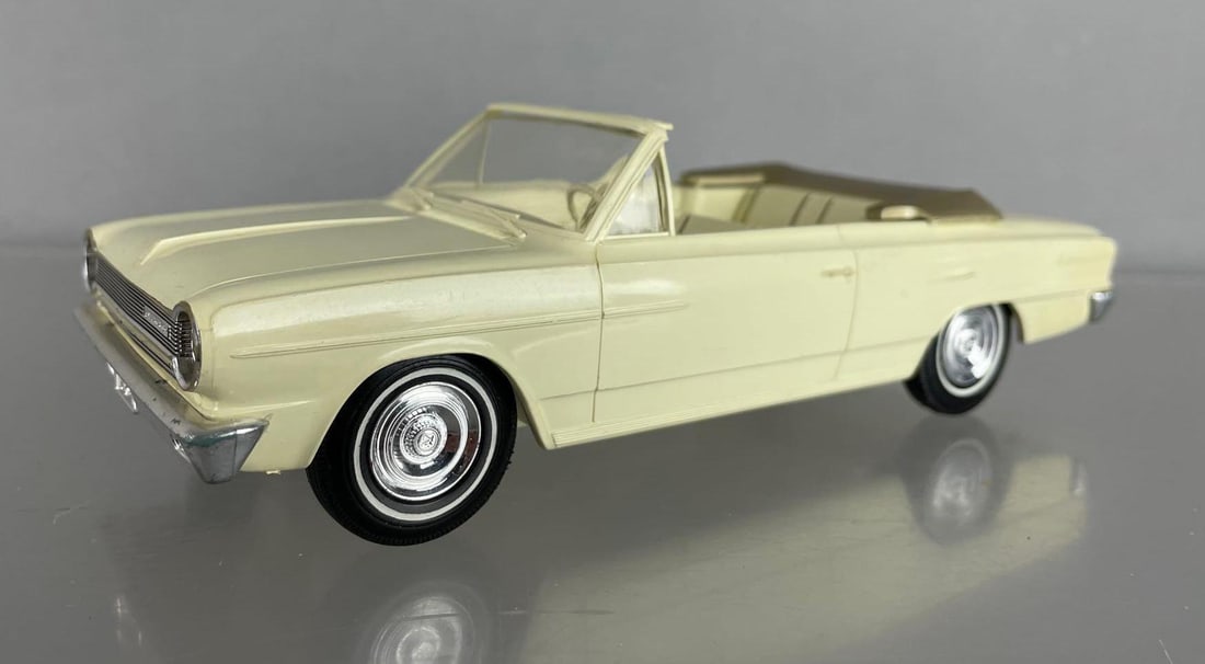 1964 AMC Rambler American Convertible Dealership Promo Car: Yellow, coaster, scratches and scuffs