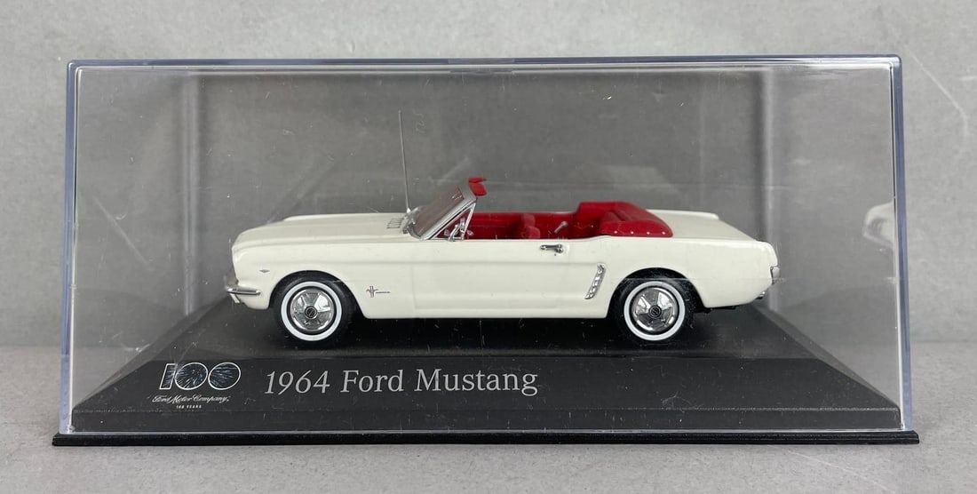 100 Years 1964 Ford Mustang Convertible Die-Cast Car: 1/43 scale