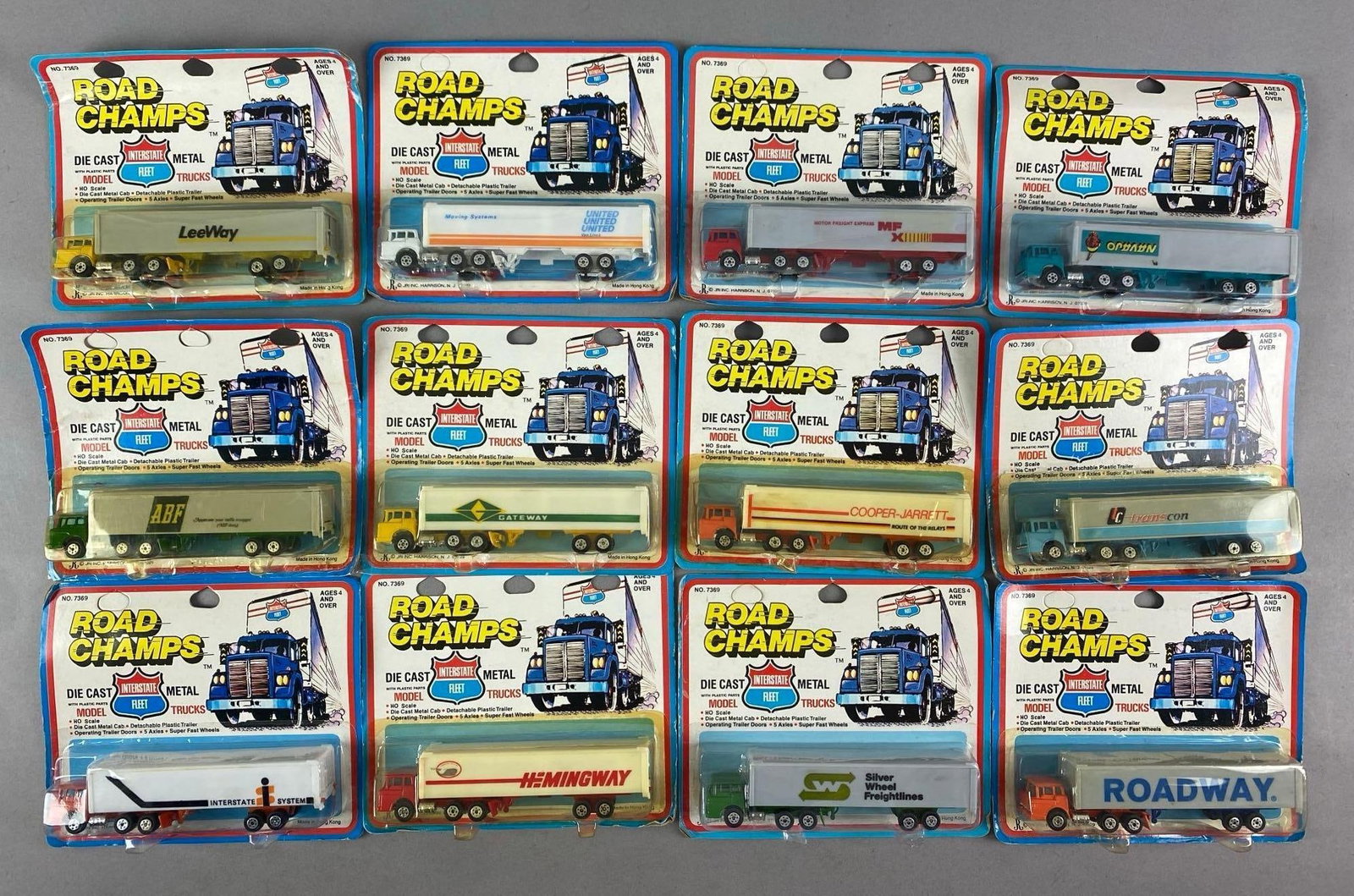 Group of 12 Roam Champs Interstate Fleet Semis (1 of 3)