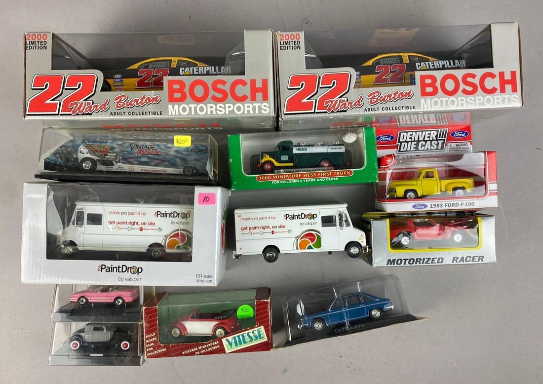 Group of Assorted Racing Champions 1/24 Scale NASCAR Die-Cast Vehicles and More: Includes Denver Die-cast and more.