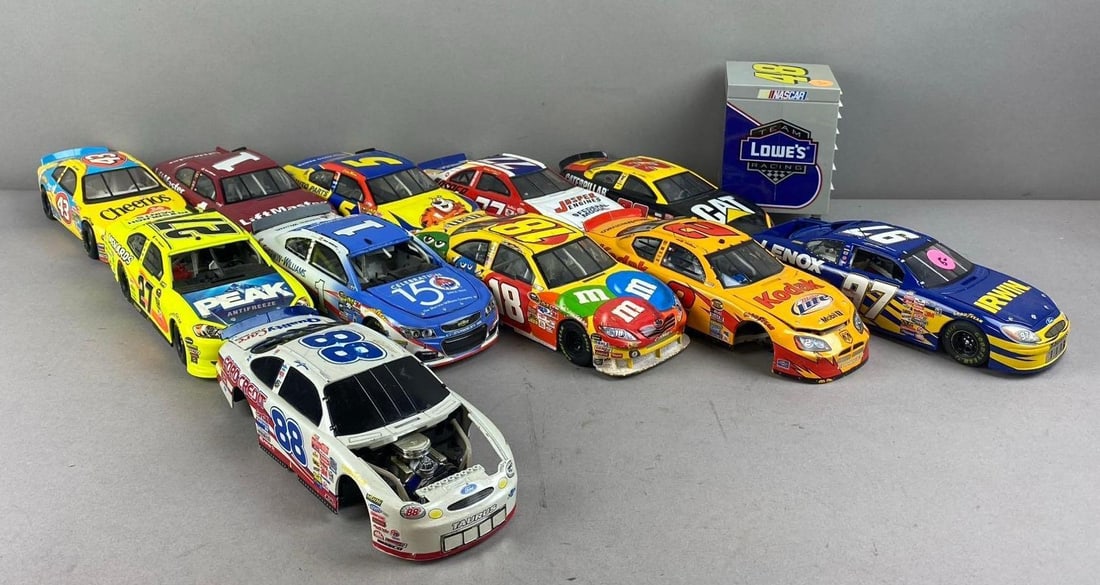 Group of Assorted Racing Champions NASCAR Themed 1/24 Die-Cast Vehicles (1 of 3)