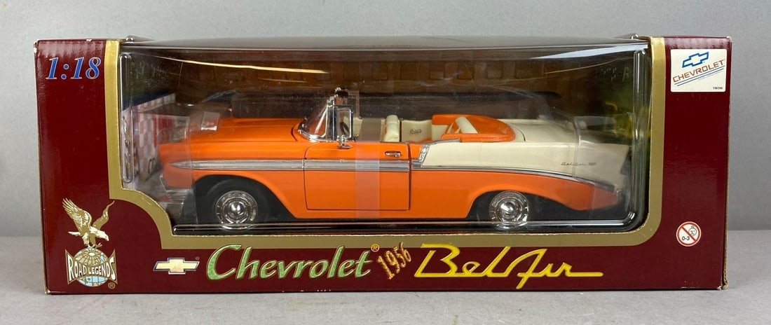 Road Legends 1956 Chevrolet BelAir 1/18 Scale Die-Cast Vehicle: Like new in original packaging.