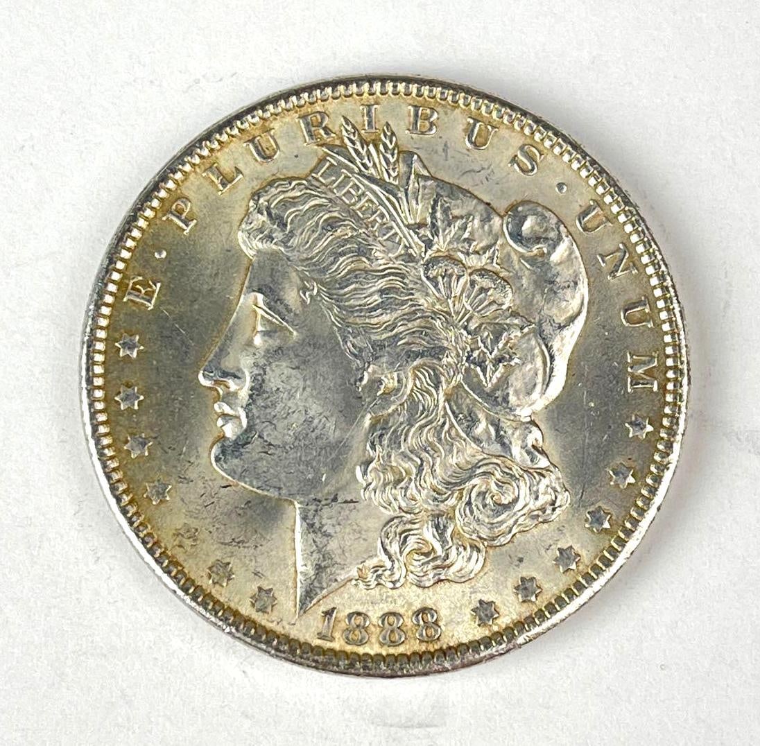 1888 US Morgan Silver Dollar (1 of 2)