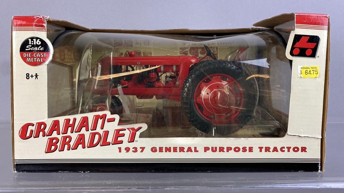 2003 ERTL Die-Cast Promotions 1937 Graham-Bradley General Purpose Tractor 1/16 Scale Vehicle: Like new in original packaging.