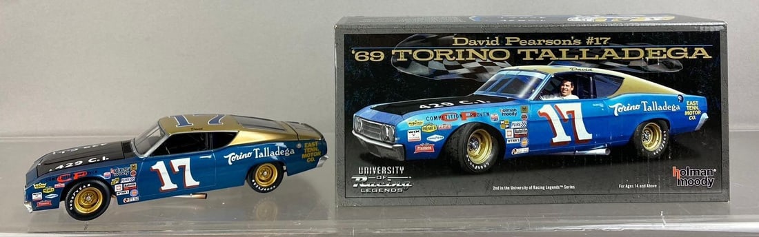 2011 University of Racing Legends 1969 Torino Talladega 1/24 Scale Die-Cast Vehicle: Like new in original packaging.
