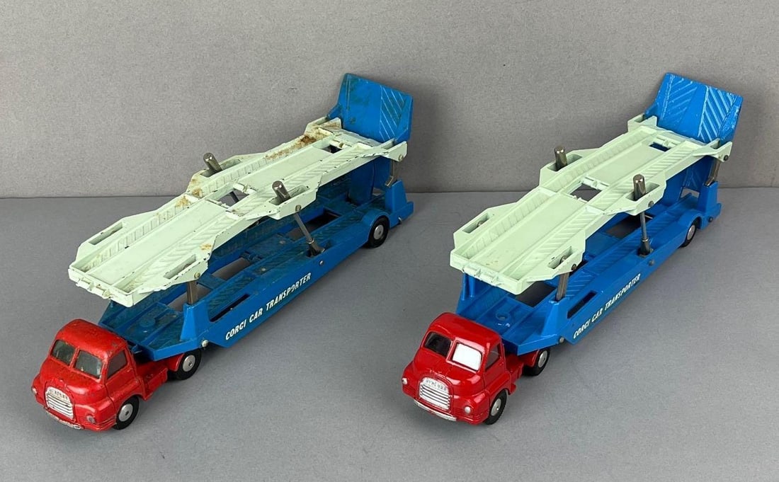 Group of 2 Corgi Major 1101 Bedford Carrimore Car Transporters (1 of 4)