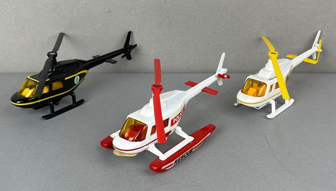 Group of 3 Corgi Die-Cast Helicopters: Working Conditions unknown.