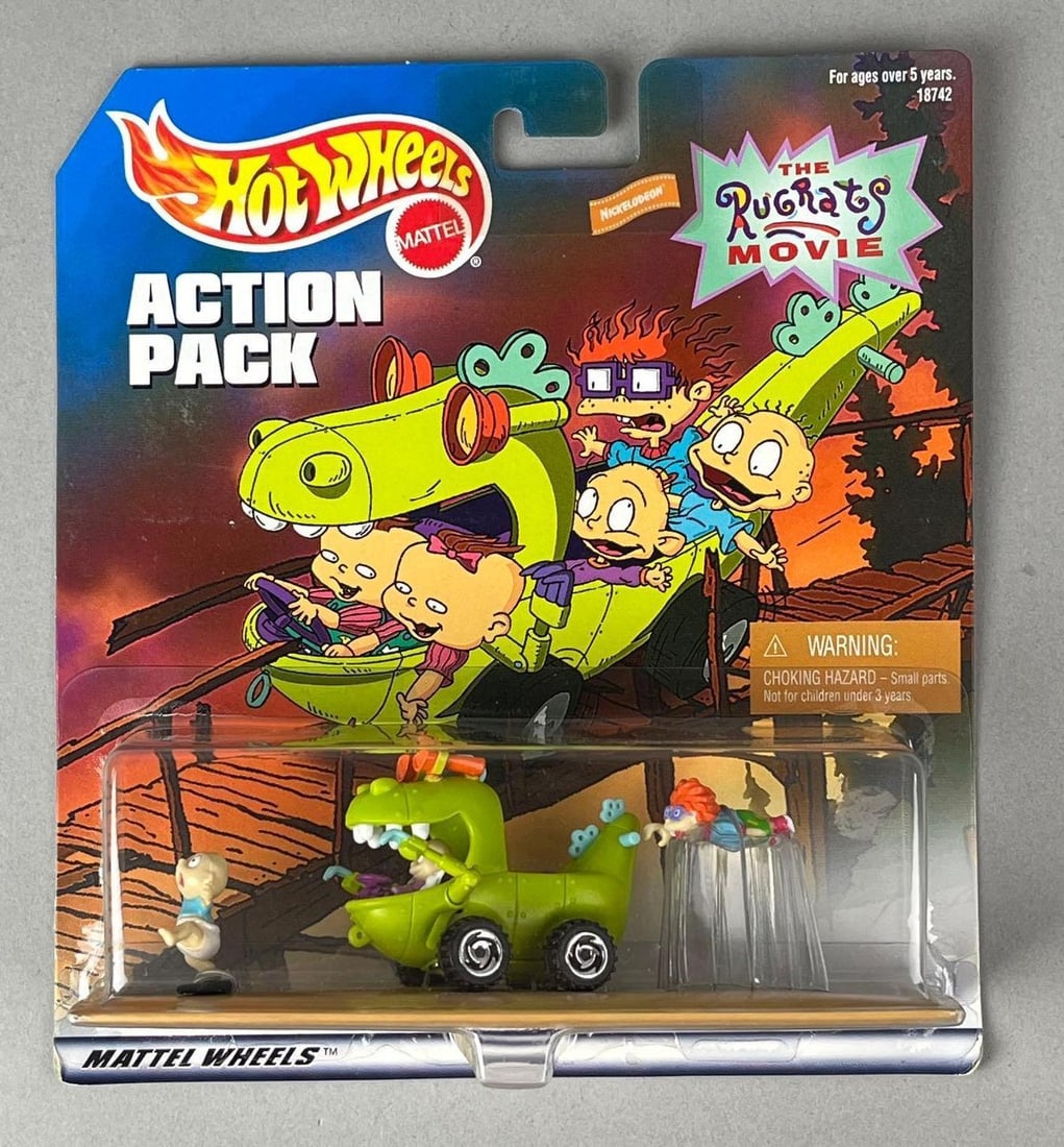 1998 Mattel Hot Wheels Nickelodeon Rugrats Reptar Wagon Action Pack: In original Packaging