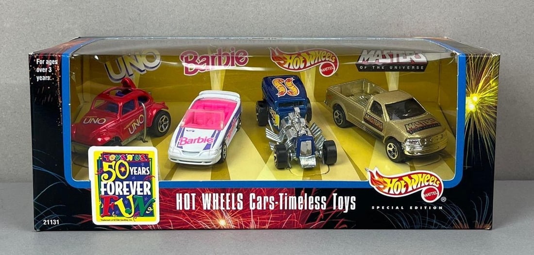 1998 Mattel Hot Wheels Timeless Toys Die-Cast Car Set (1 of 3)