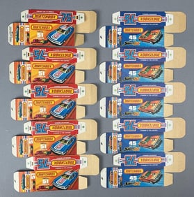Group of 10 Lesney Matchbox Type J Boxes