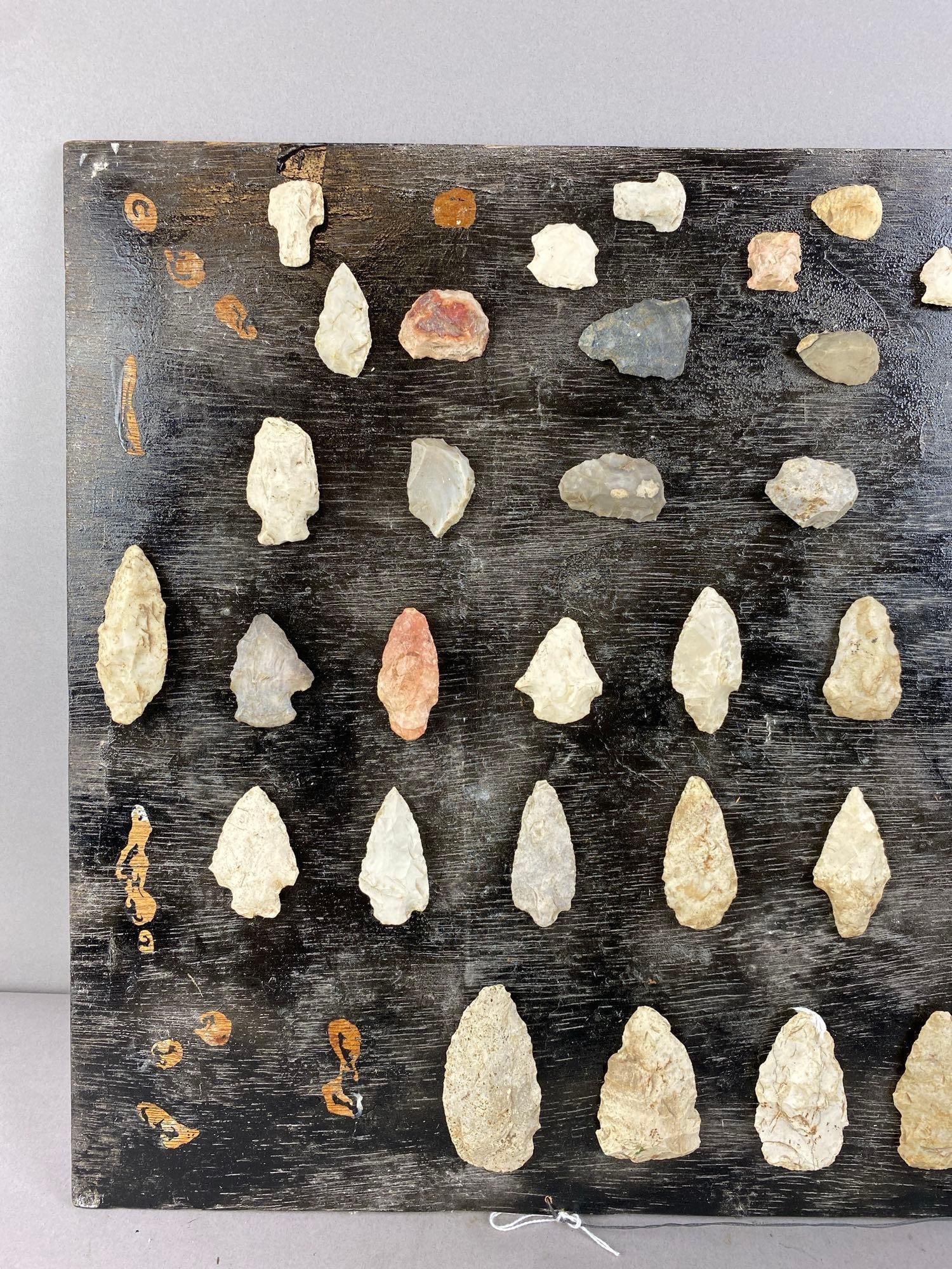 Native American Arrowhead Display Board - 2