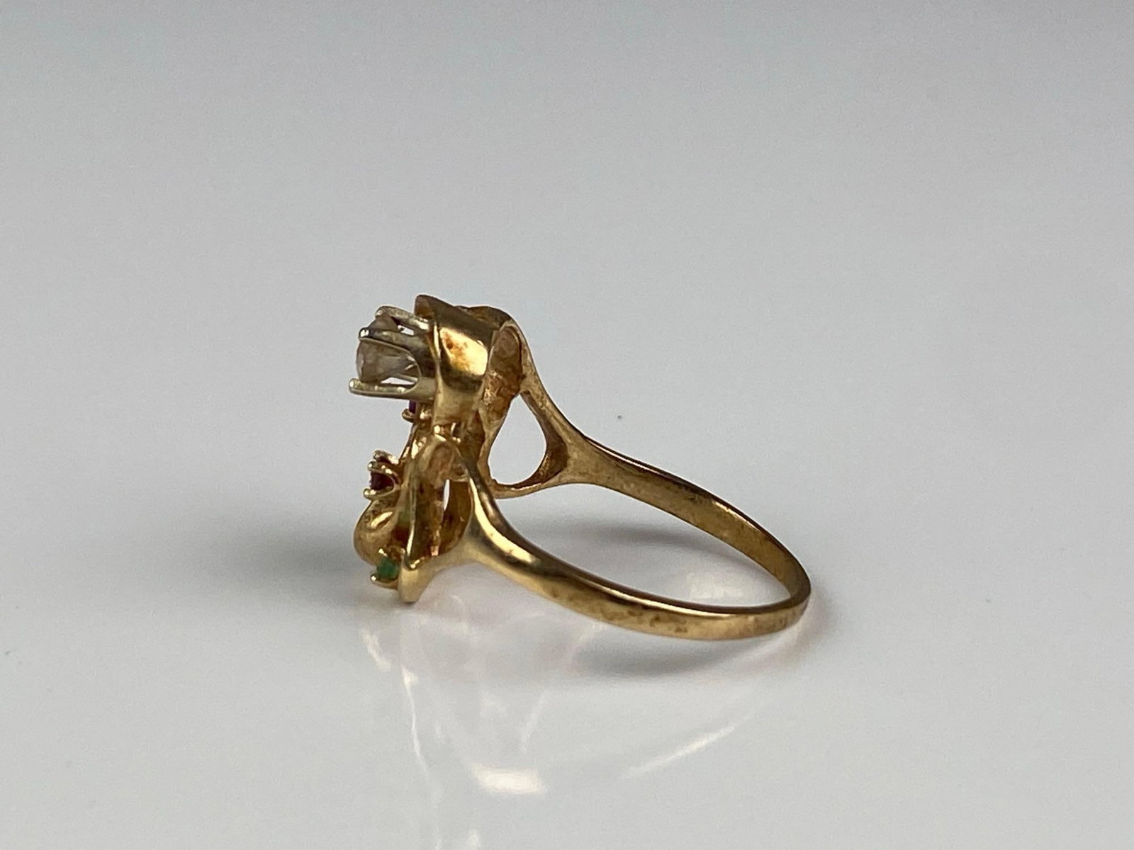 14K Yellow Gold Multi-Stone Ring - 2