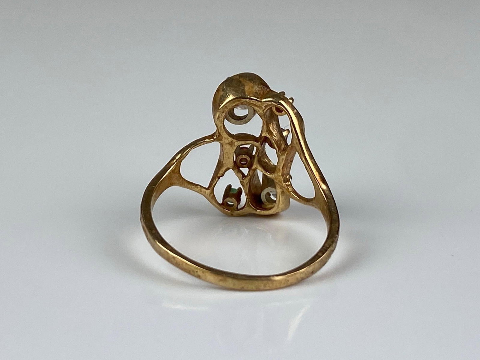 14K Yellow Gold Multi-Stone Ring - 3