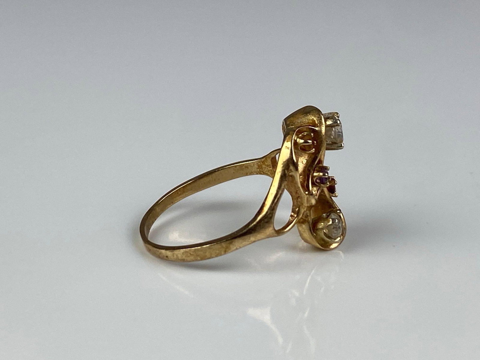 14K Yellow Gold Multi-Stone Ring - 4