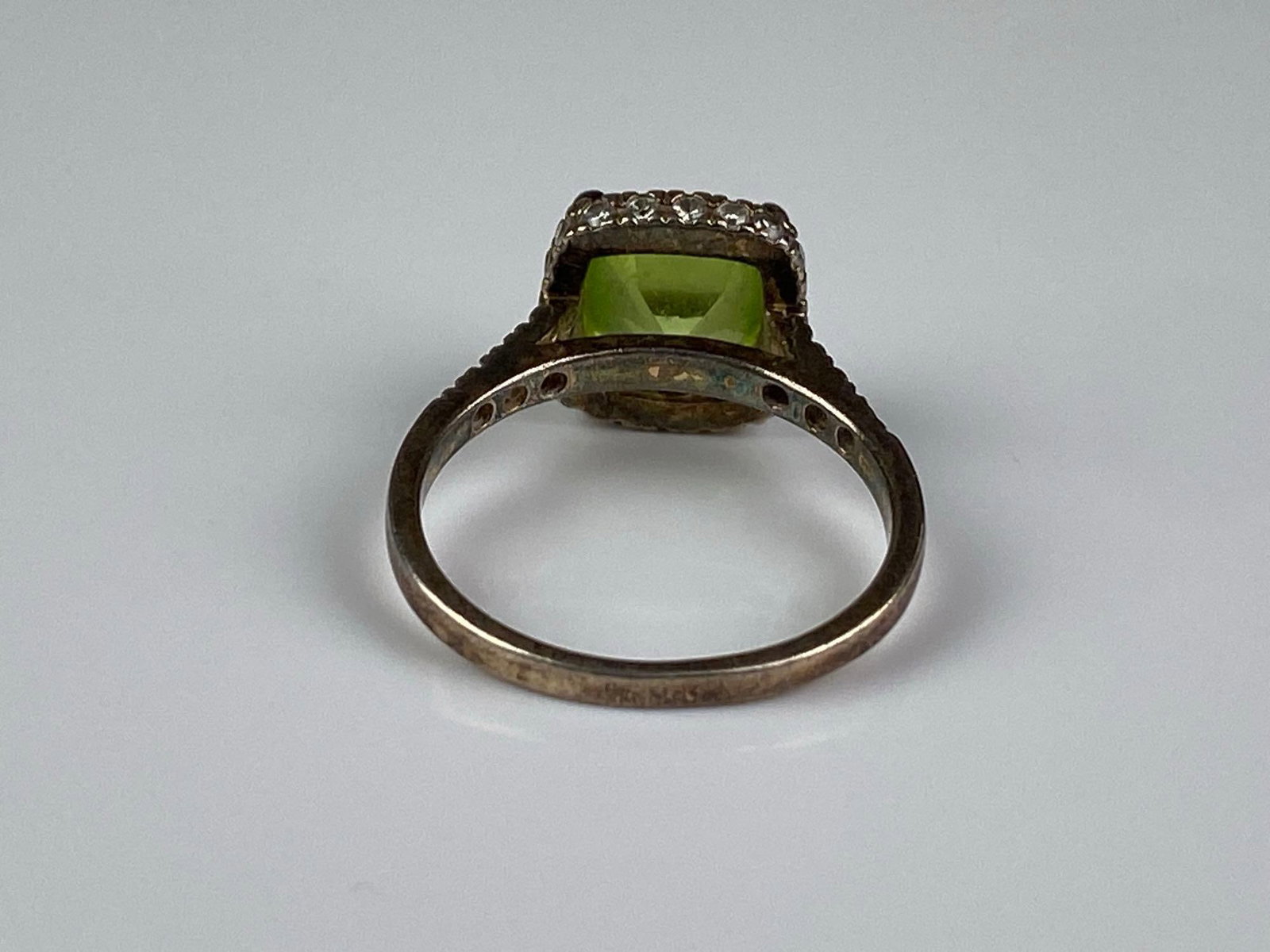 Signed Sterling Silver CZ Ring - 3