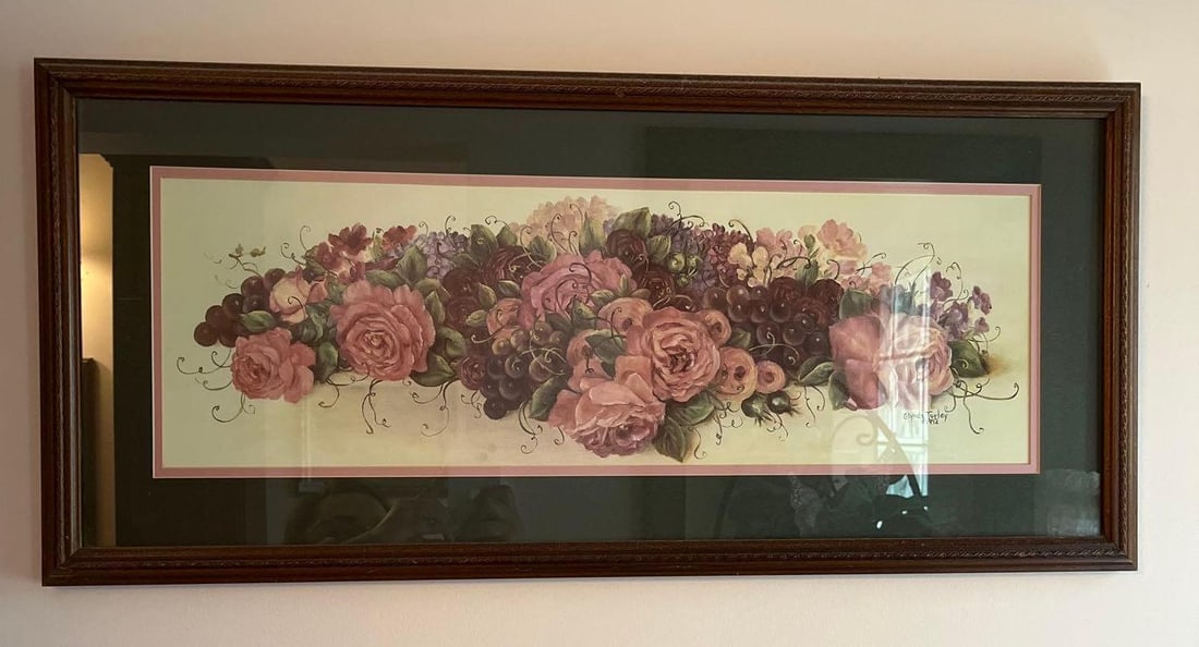 1992 Glynda Turkey Floral Print: 1992 Glynda Turkey Floral Print
