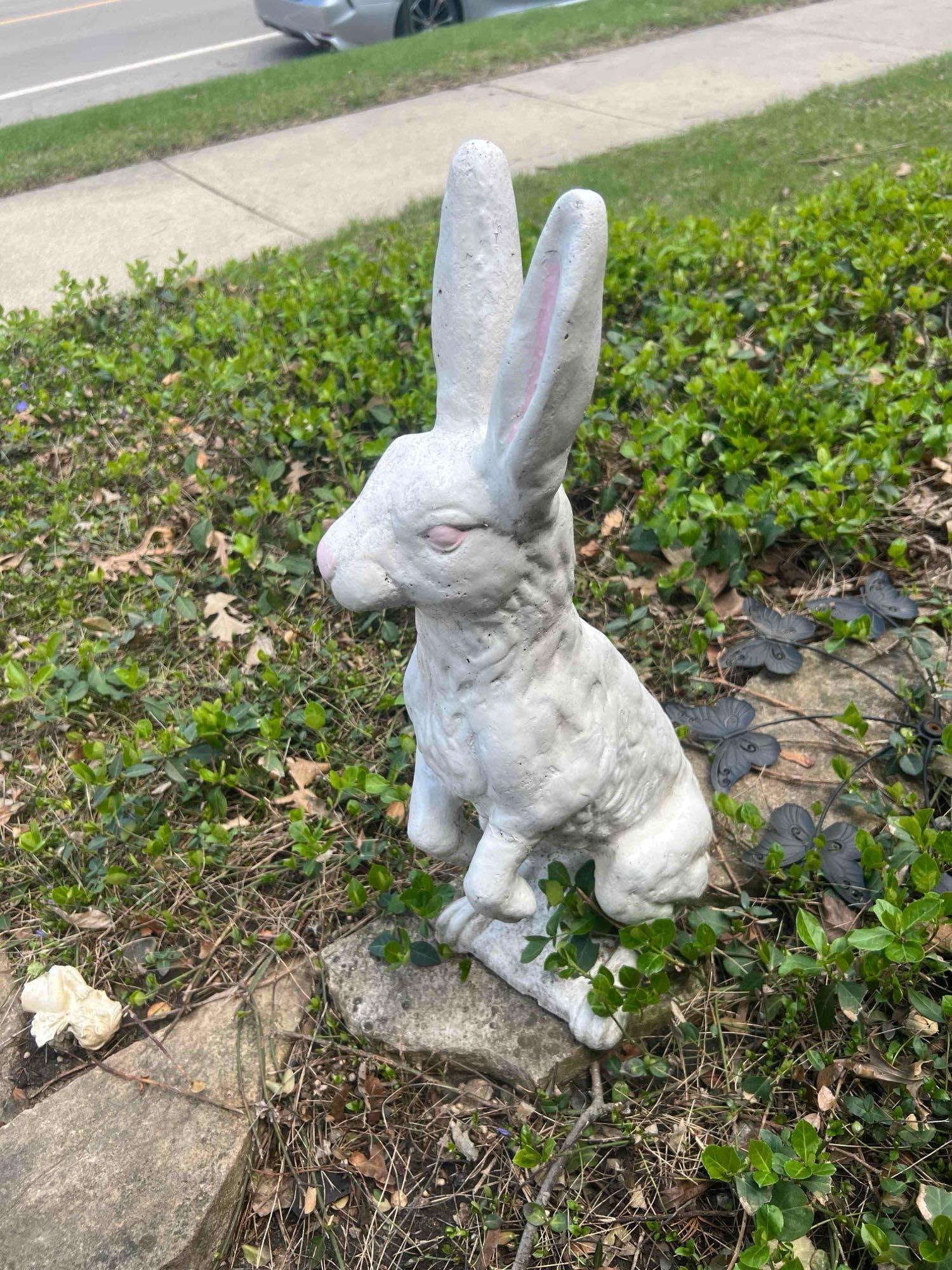 Concrete Rabbit Statue - 2