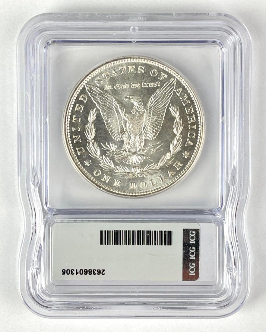 1886 US Morgan Silver Dollar ICG MS62 - 2