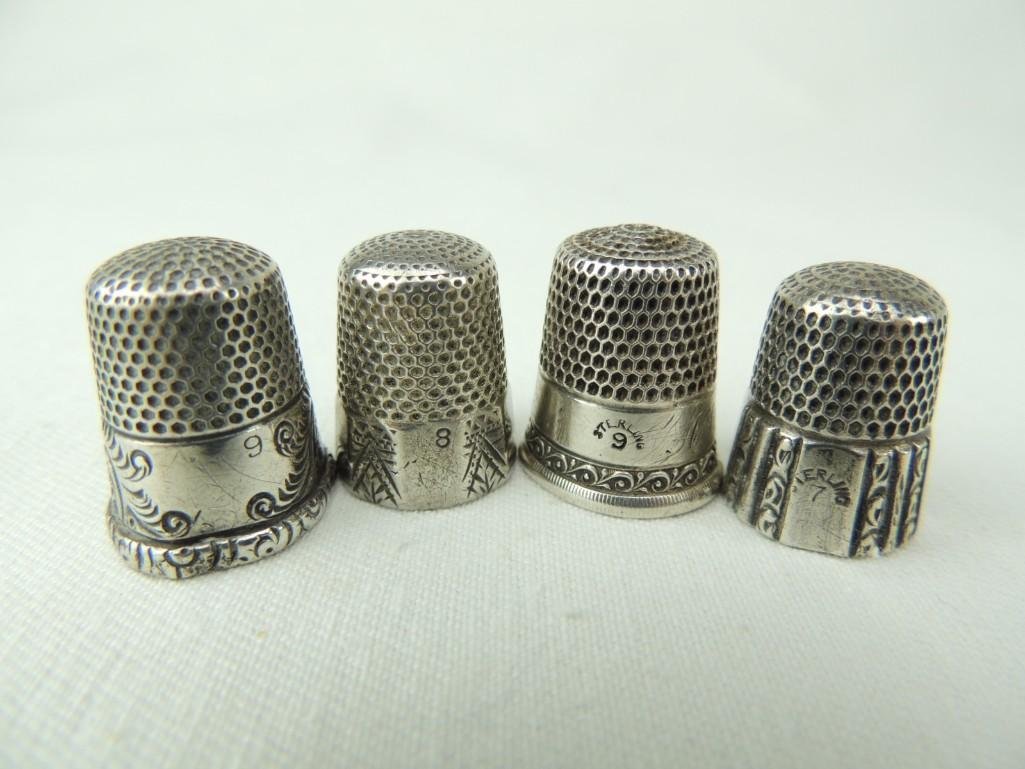 4 Silver Thimbles (1 of 1)
