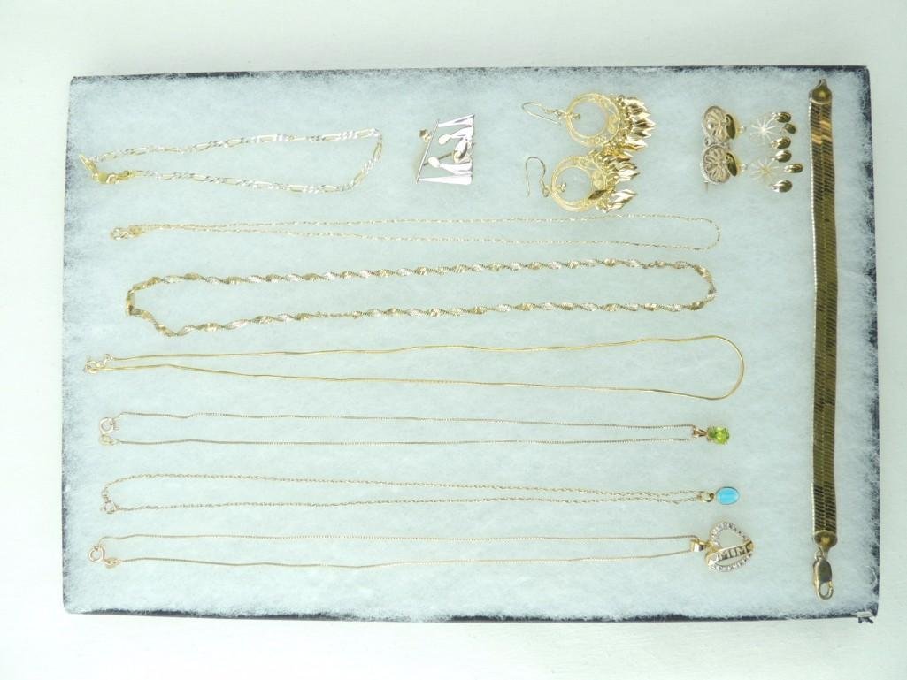 11 Pcs. Sterling Silver w/Gold Overlay (1 of 3)