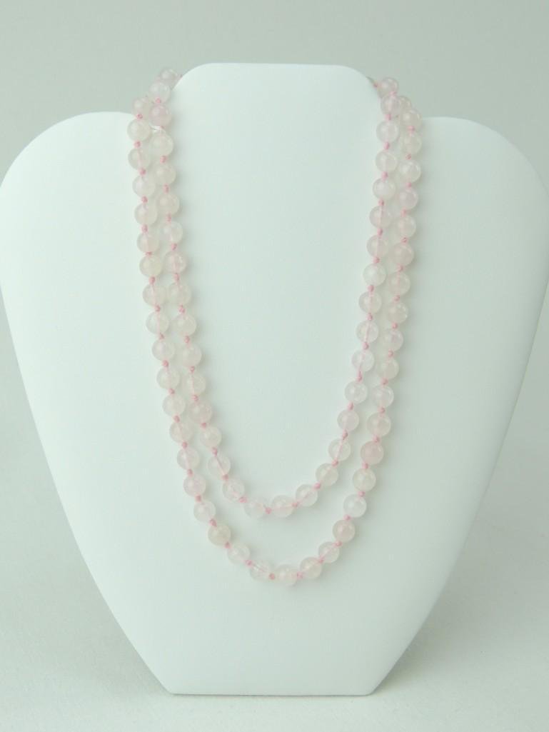 Pink Beaded Jade Necklace (1 of 3)