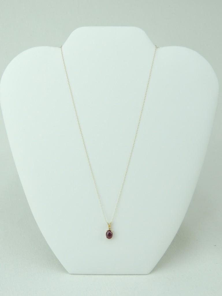 14K Gold Ruby & Diamond Necklace (1 of 2)